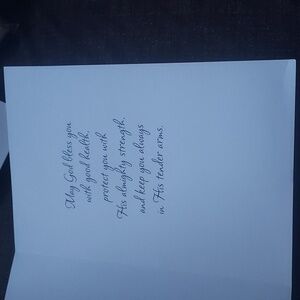 "PRAYING you'll soon be well " beautiful card   with envlope